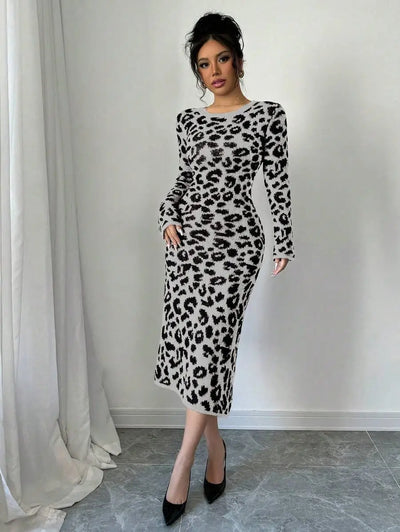 Robe Pull Léopard - Robe Pull