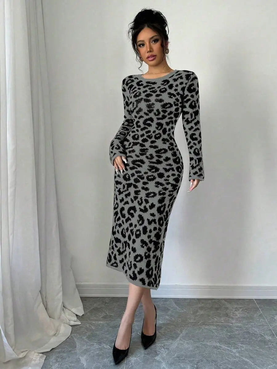 Robe Pull Léopard - Robe Pull