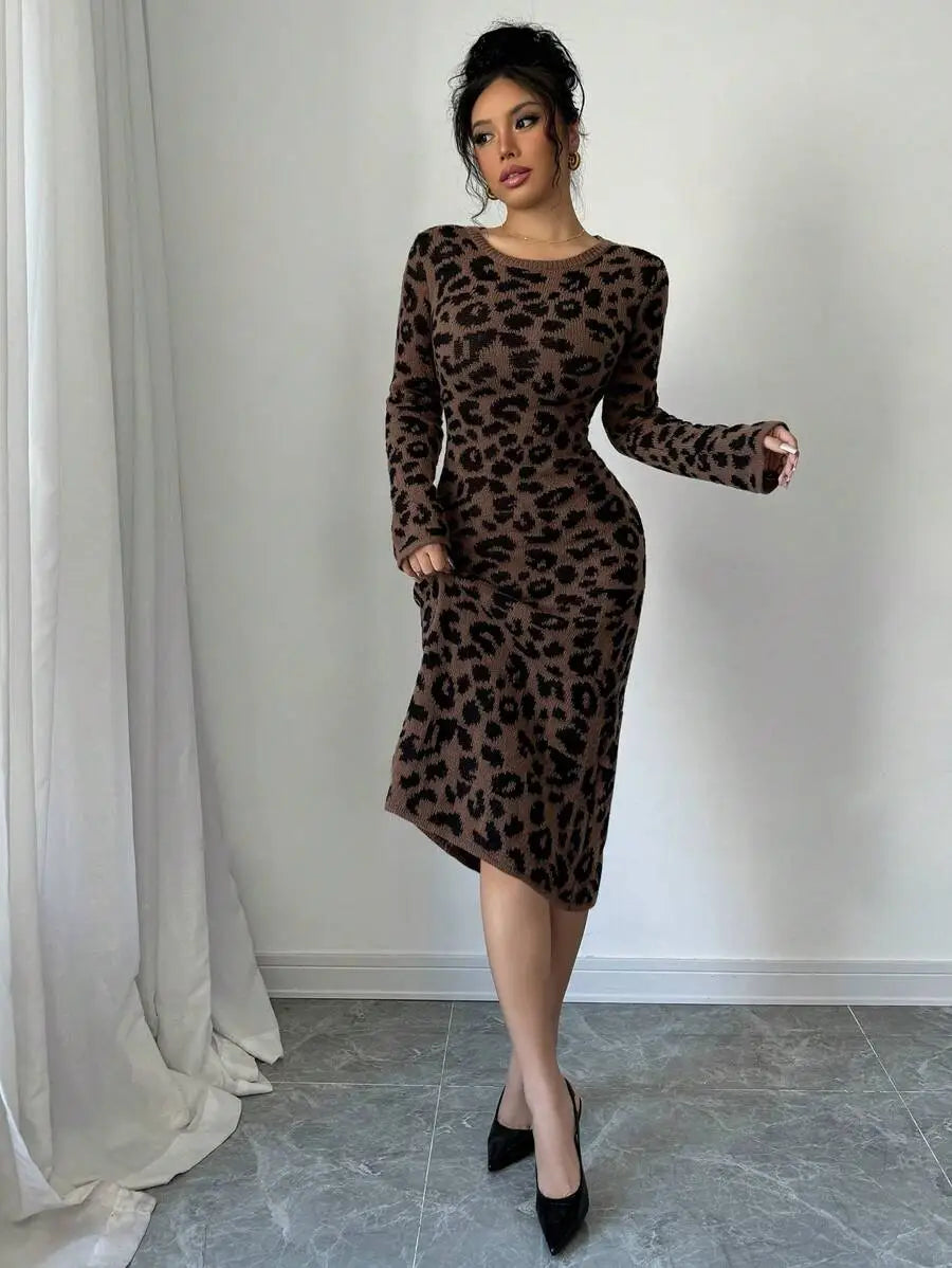 Robe Pull Léopard - Robe Pull