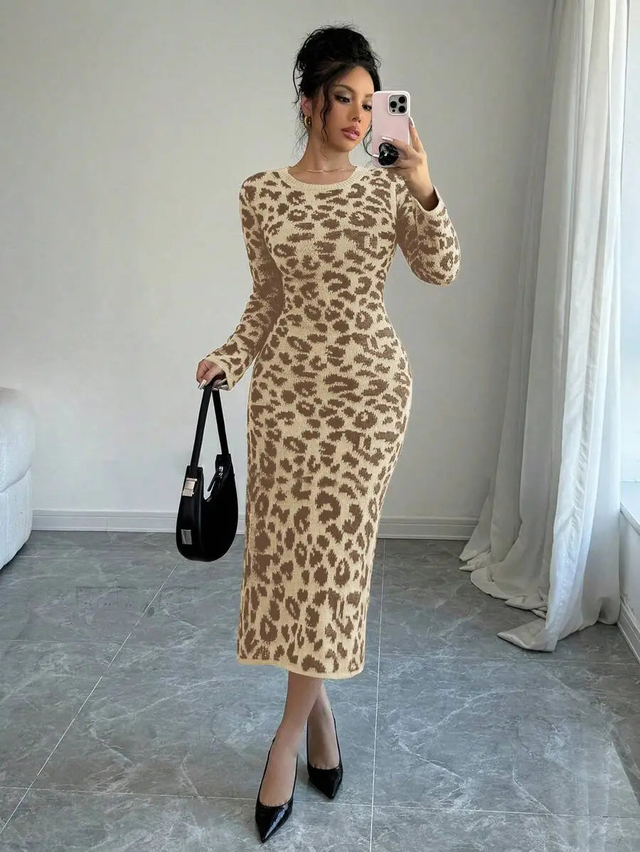 Robe Pull Léopard - Robe Pull