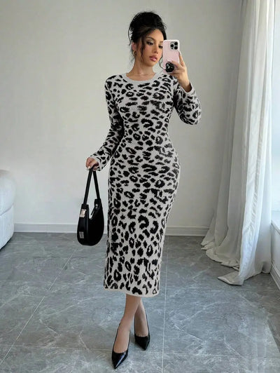 Robe Pull Léopard - Robe Pull
