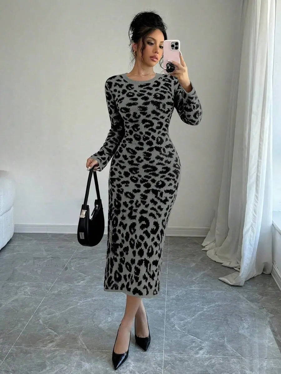 Robe Pull Léopard - Robe Pull