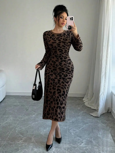 Robe Pull Léopard - Robe Pull