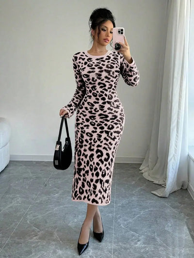 Robe Pull Léopard - Robe Pull