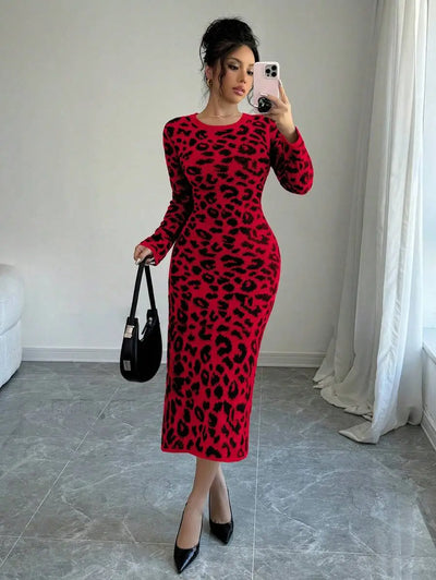 Robe Pull Léopard - Robe Pull