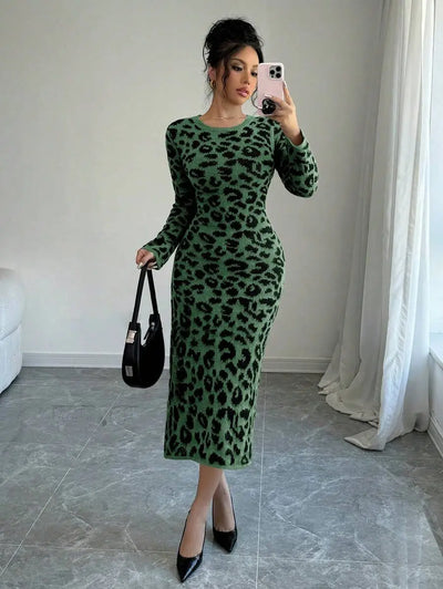 Robe Pull Léopard - Robe Pull